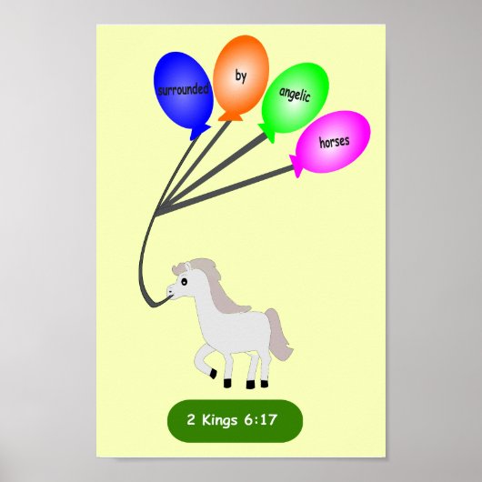 Omringd door Angelic Horses Poster (Voorkant)