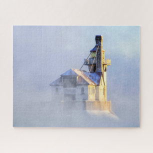 Omringd door zeerook, vuurtoren in Minnesota Legpuzzel