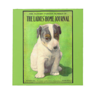 Omslag puppy Ladies Home Journal september 1906 Notitieblok