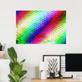 Omslag van meerkleurige bubbel poster (Thuiskantoor)