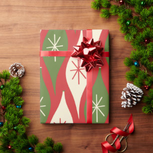 Omslag van Ornamenten met middagscurve Retro Vinta Cadeaupapier