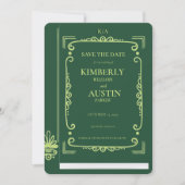 Omslag van oud boek | Thema boek bespaar de datum Kaart (Voorkant)