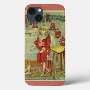 Omslag van oud kinderboek met kinderrijmpjes ABC iPhone 13 Hoesje