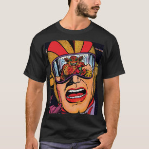 Omslag van vintage sci-fi-stripboek #2 Space Actio T-shirt
