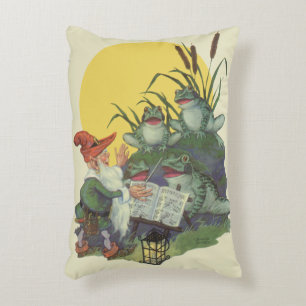 Omslag Vintage Muziekmagazine, Kikkerkoor Etude Accent Kussen