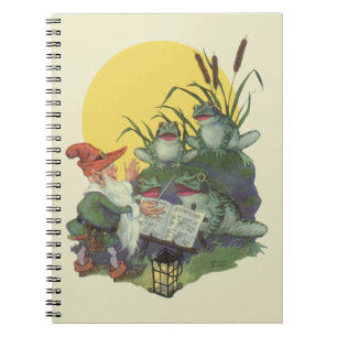 Omslagillustratie van tijdschrift voor oude muziek notitieboek