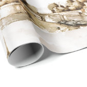 Omslagpapier met afbeelding "Notre Dame Cathedral" Cadeaupapier (Rol Hoek)