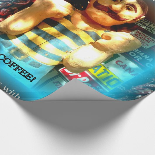 omslagpapier van de koffieerminnaar cadeaupapier (Hoek)