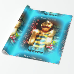 omslagpapier van de koffieerminnaar cadeaupapier