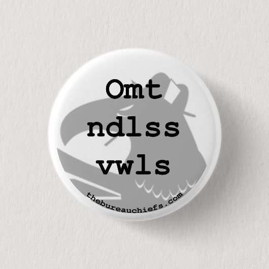 Omt Ndlss Vwls 1,25-inch Button (Voorkant)
