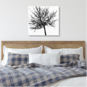 Omtrek van een boom canvas afdruk (Insitu (Slaapkamer))