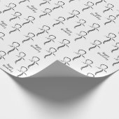 Omtrek van rug en Rotatie Pas het Wrappende Papier (Hoek)