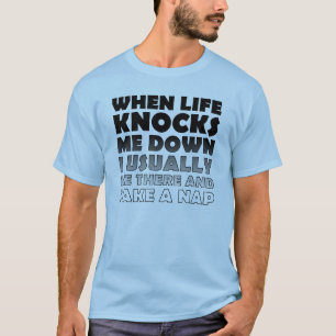 Omvergegooid Neem Een Slaapje Grappige T-Shirt