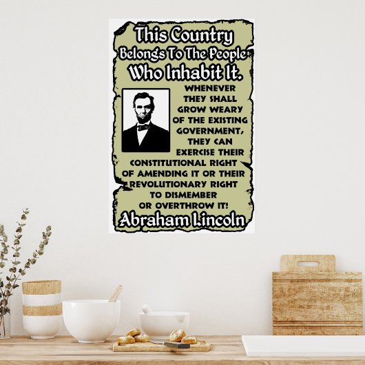 omverwerping van de regering poster (Keuken)