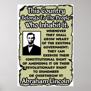 omverwerping van de regering poster