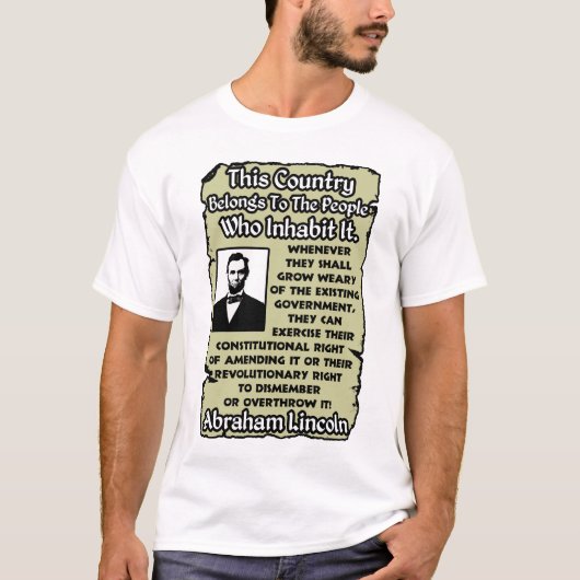 omverwerping van de regering t-shirt (Voorkant)