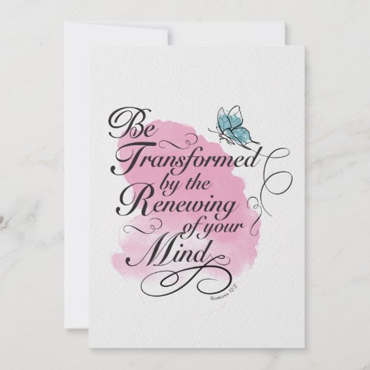 Omvormen en vernieuwen - Romeinen 12 : 2 (Voorkant)