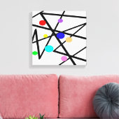 omwikkelde canvas moderne abstracte kunst met chic (Insitu (Woonkamer))