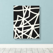 omwikkelde canvas moderne abstracte kunst met chic afdruk (Insitu (Houten vloer))