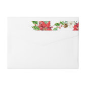 Omwikkelen | Kerst Waterverf Red Poinsettia (Achterkant)