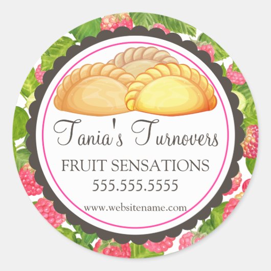 Omzetbakkerijzegels Ronde Sticker (Voorkant)