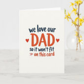 On Aime Notre Papa Carte Graphique (Fleur jaune)