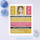 On Air - Podcaster Foto - Retro Podcast Flyer (Enkel)