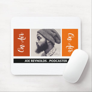 On Air - Podcaster Foto - Retro Podcast Muismat