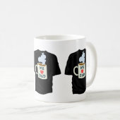 ON AMOUR TSHIRT DANS UNE TASSE (Devant droit)