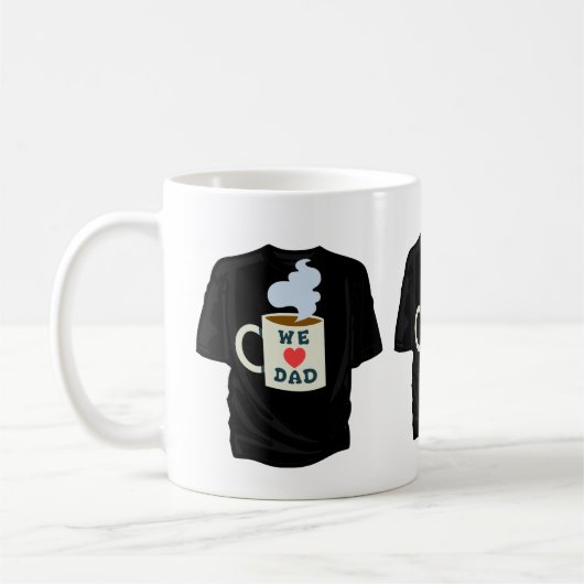 ON AMOUR TSHIRT DANS UNE TASSE (Gauche)