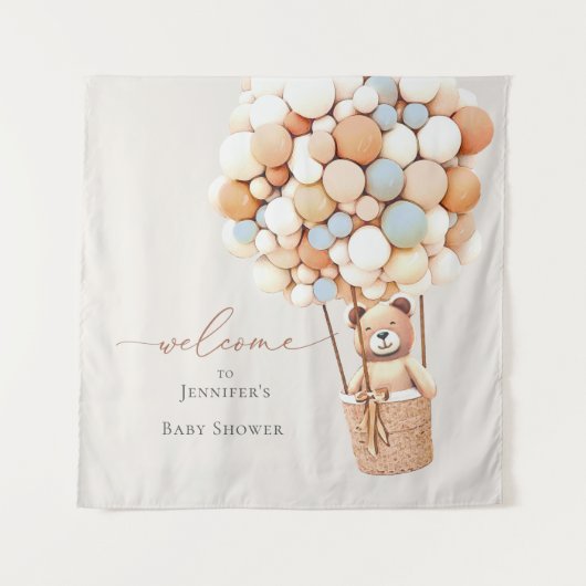 On attend à peine ! Tapisserie pour Baby Shower (Devant)