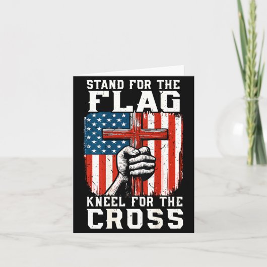 On-back Stand For Flag Kneel Cross Patriotic Chris Kaart (Voorkant)