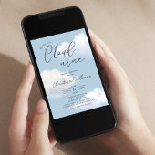 ☁️✨ On Cloud 9 Baby shower Invitation ✨☁️ Kaart