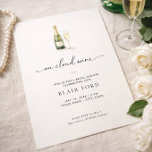 On Cloud Wine Champagne Bridal Shower Invitation