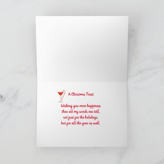 On dirait des cocktails Carte de Noël (Intérieur)