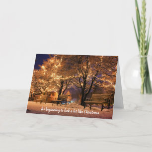 On dirait que la carte de Noël est vide