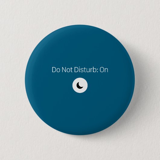 On Don' Disturb Antisocial Introvert Ronde Button 5,7 Cm (Voorkant)