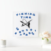 "ON ***HEURE DE PÊCHE*** AVEC CETTE HORLOGE AMUSAN (Maison)