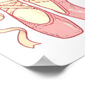 On Inte Ballet Funny Ballerina Pun Dance  Poster (Hoek)