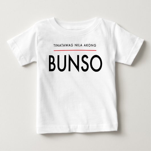 "On M'Appelle Bunso" T-Shirt À Manches Courtes (Devant)