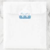 On M'Appelle Maman Stickers Tulipes Plaid (Bleu) (Sac)