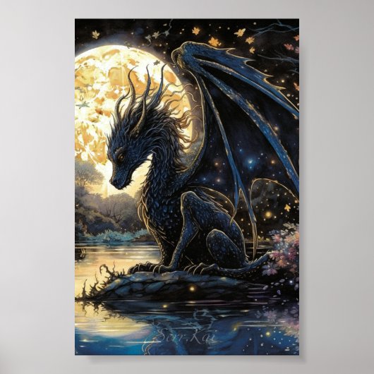 On Moonlit Ledge Print & Downloadbaar (Voorkant)