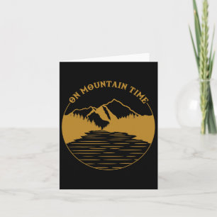 On Mountain Time - grappig wandel- en kampeercadea Kaart
