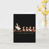 On My Way To Spread The Goosepel Kaart (Gele Bloem)