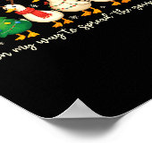 On My Way To Spread The Gospel Funny Goose Christi Poster (Hoek)