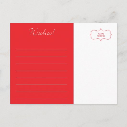 On obtient une carte postale Hitched (Dos)