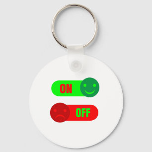 On Off Mood Emoji Sleutelhanger