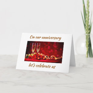 ON *OUR ANNIVERSARY* CELEBRATE *US* KAART
