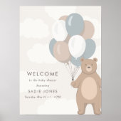 On Peut Attendre | AFFICHE DE BIENVENUE BABY SHOWE (Devant)