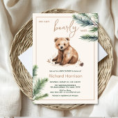 On peut attendre avec baby shower invitation